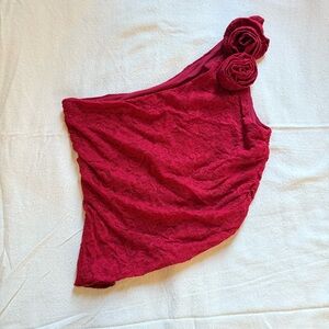 Princess Polly Pillai One Shoulder Top Red